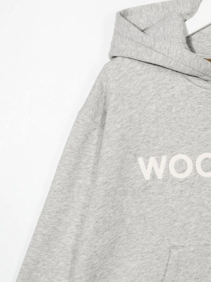 Woolrich Kids Sweater met geborduurd logo Grijs