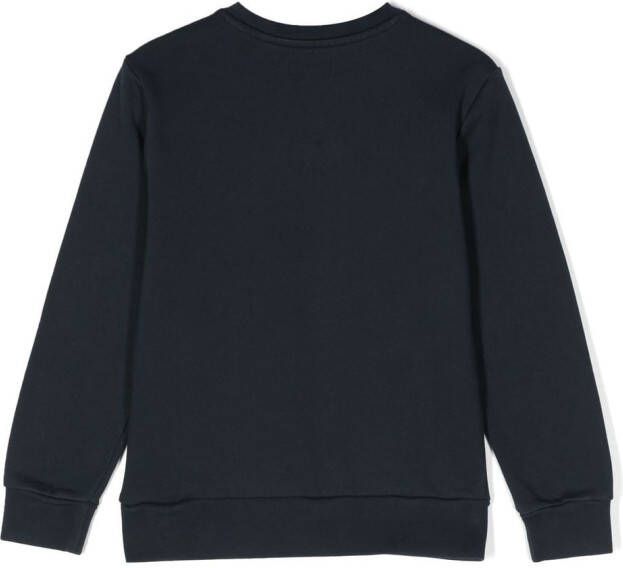 Woolrich Kids Sweater met logo Blauw