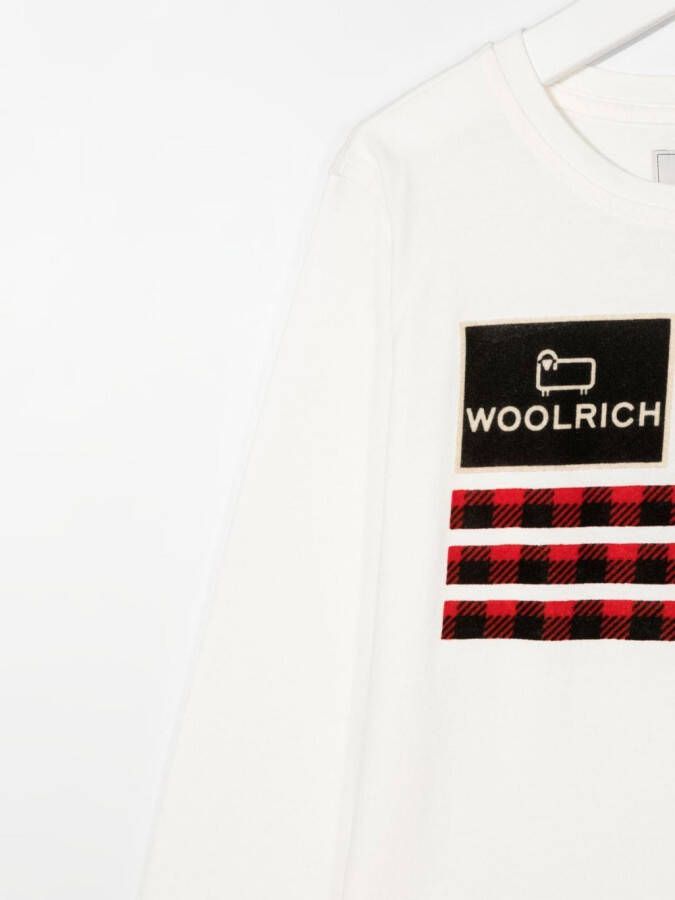 Woolrich Kids T-shirt met logo Wit