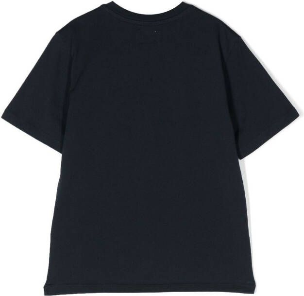 Woolrich Kids T-shirt met logoprint Blauw