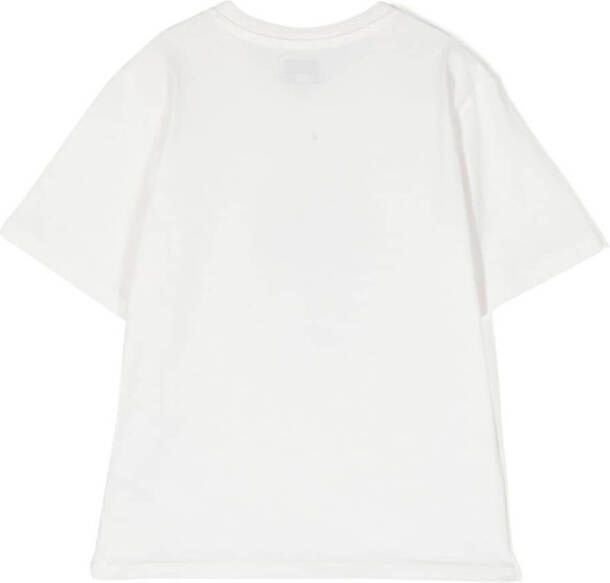 Woolrich Kids T-shirt met logoprint Wit
