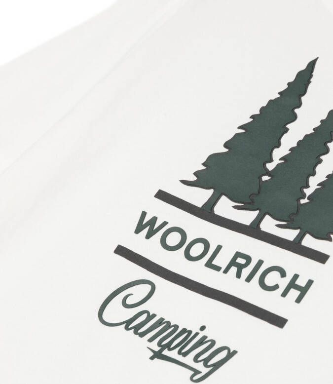 Woolrich Kids T-shirt met logoprint Wit
