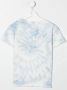 Woolrich Kids T-shirt met tie-dye logoprint Blauw - Thumbnail 2