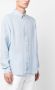 Woolrich Linnen overhemd Blauw - Thumbnail 3