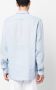 Woolrich Linnen overhemd Blauw - Thumbnail 4