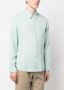 Woolrich Linnen overhemd Groen - Thumbnail 3