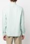 Woolrich Linnen overhemd Groen - Thumbnail 4