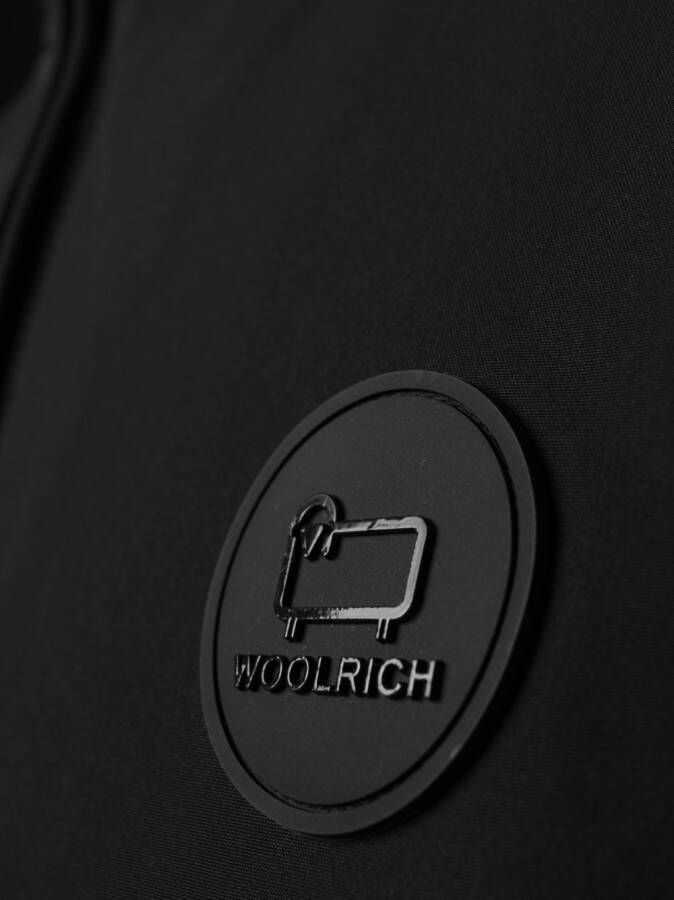 Woolrich Portemonnee met logopatch Zwart