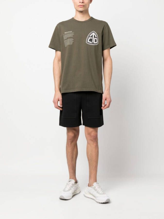 Woolrich T-shirt met logoprint Groen