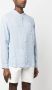 Woolrich Linnen overhemd Blauw - Thumbnail 3