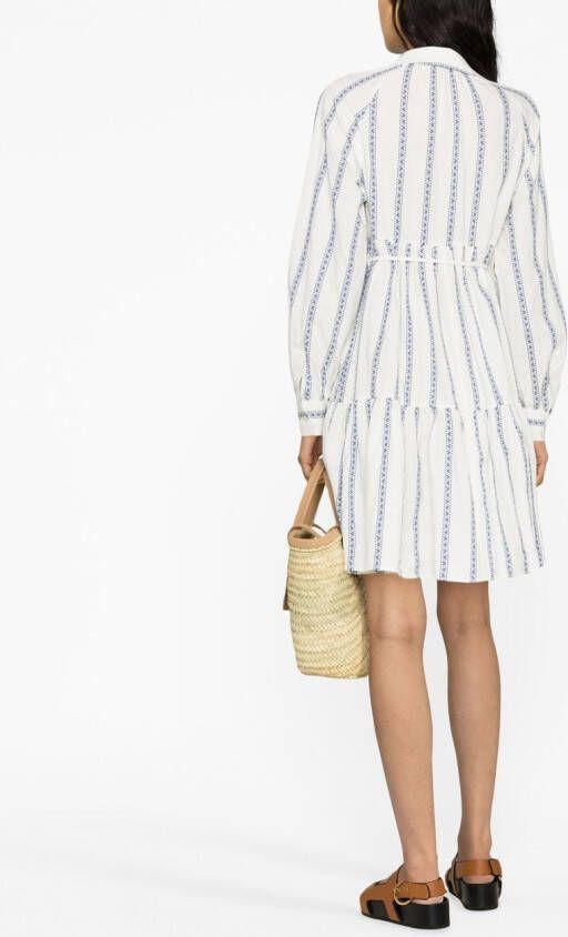 Woolrich Mini-jurk met gestrikte taille Wit