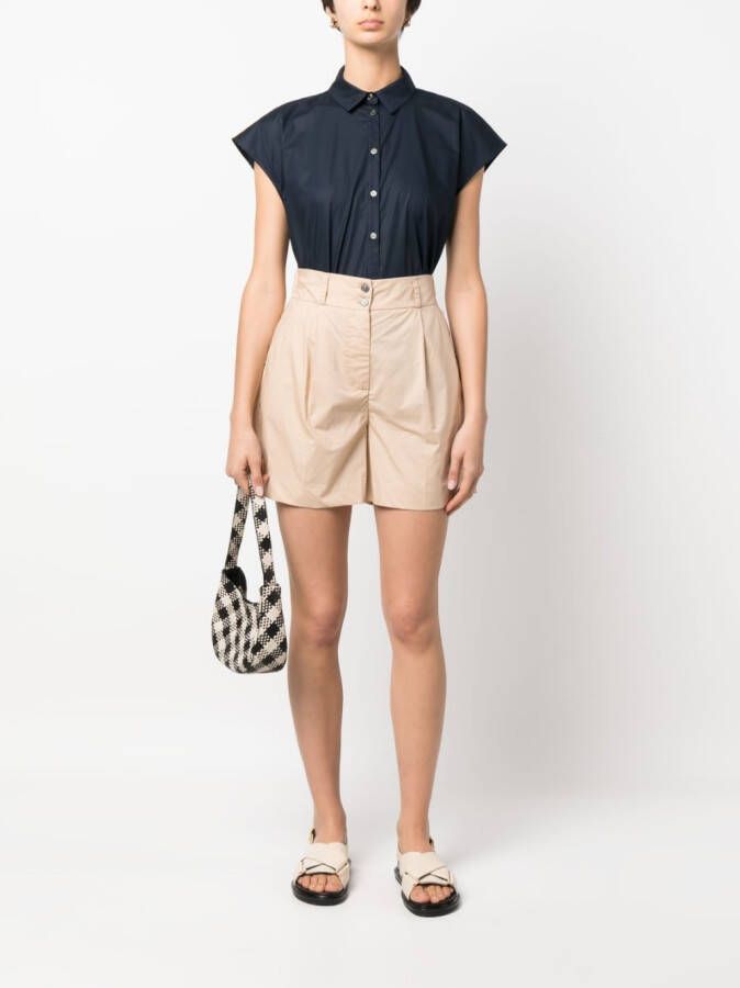 Woolrich High waist shorts Beige