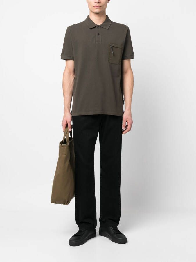 Woolrich Poloshirt met borstzak Groen