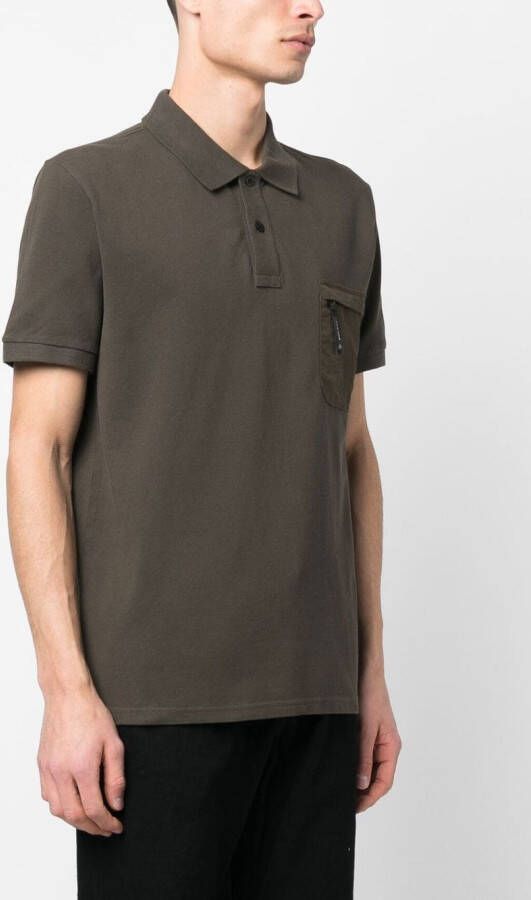 Woolrich Poloshirt met borstzak Groen