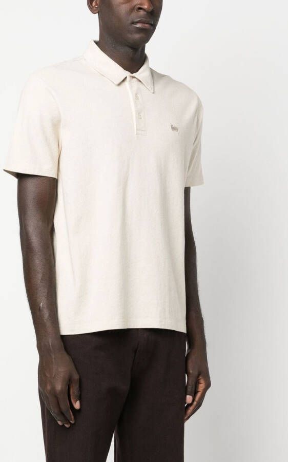 Woolrich Poloshirt met knopen Beige