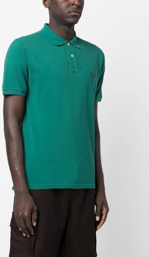 Woolrich Poloshirt met logopatch Groen