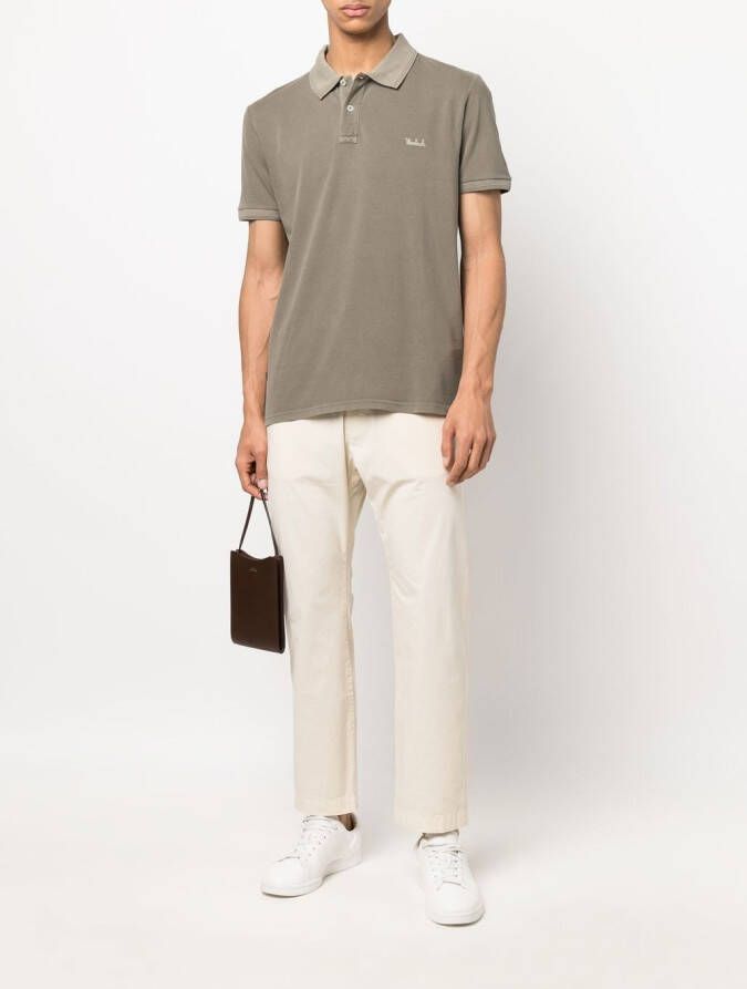 Woolrich Poloshirt met logopatch Groen