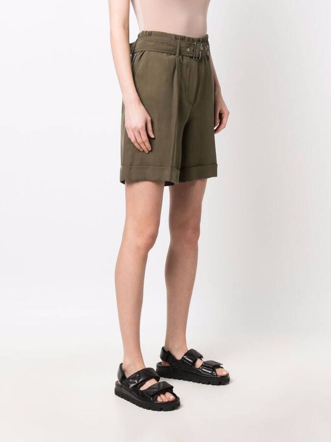 Woolrich Shorts met ceintuur Groen