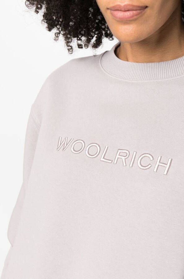 Woolrich Sweater met geborduurd logo Paars