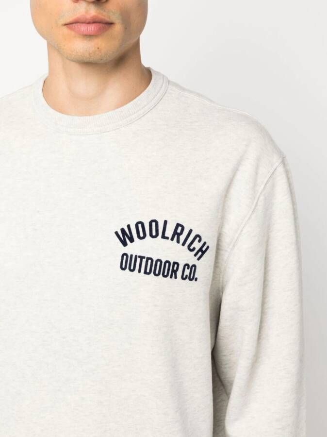 Woolrich T-shirt met geborduurd logo Grijs