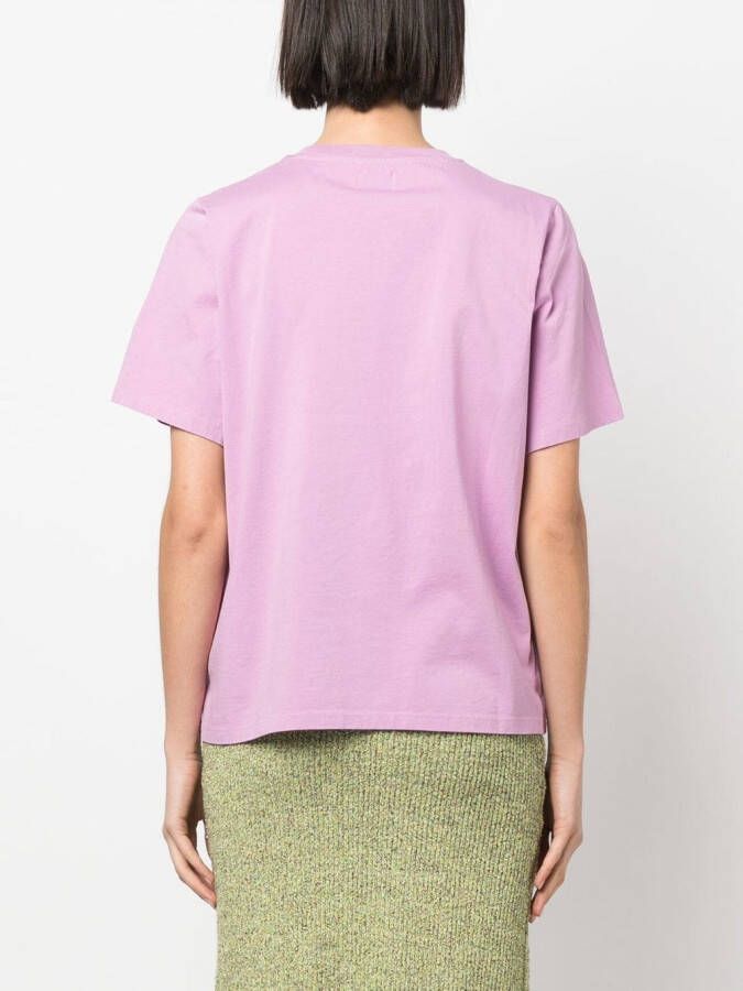 Woolrich T-shirt met geborduurd logo Roze