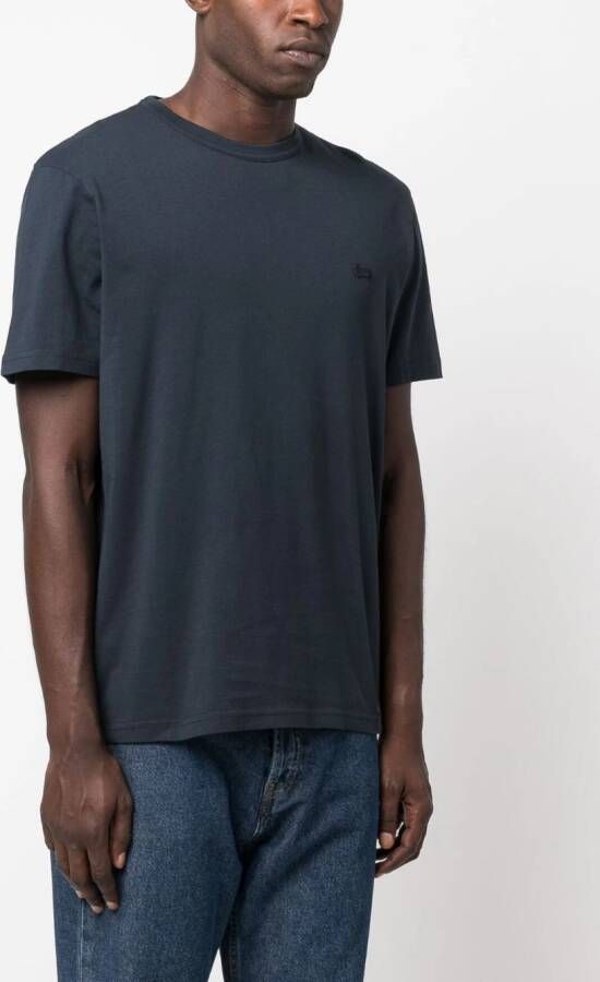 Woolrich T-shirt met logopatch Blauw
