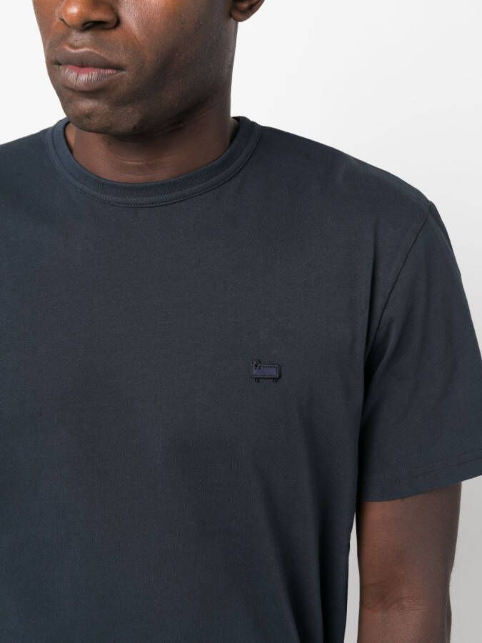 Woolrich T-shirt met logopatch Blauw