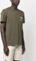 Woolrich T-shirt met logopatch Groen - Thumbnail 3