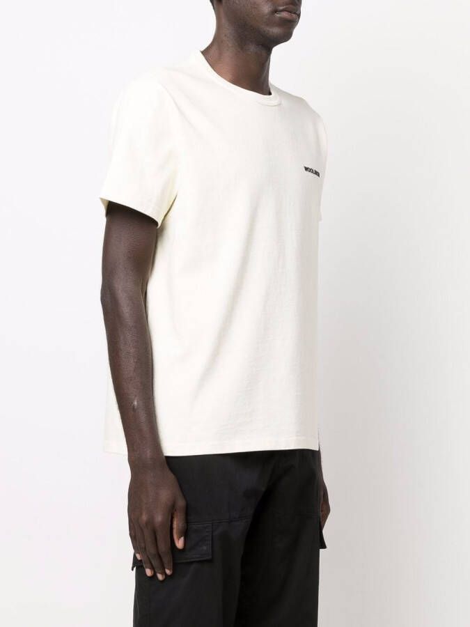 Woolrich T-shirt met logoprint Beige