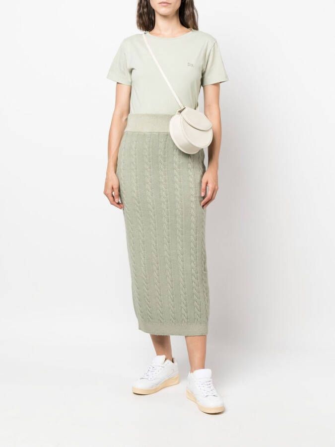 Woolrich T-shirt met logoprint Groen