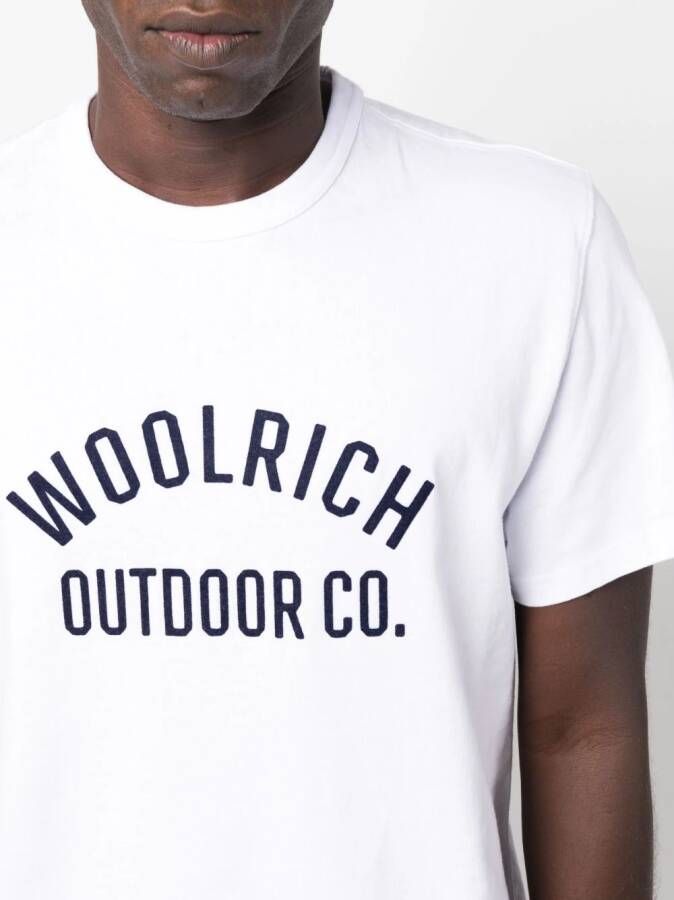 Woolrich T-shirt met logoprint Wit