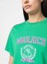 Woolrich T-shirt met print Groen - Thumbnail 5