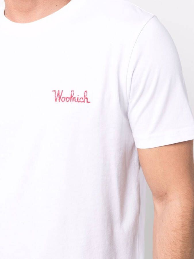 Woolrich T-shirt met print Wit