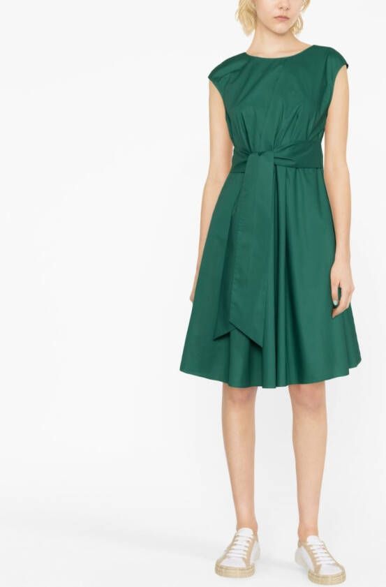 Woolrich Midi-jurk met gestrikte taille Groen
