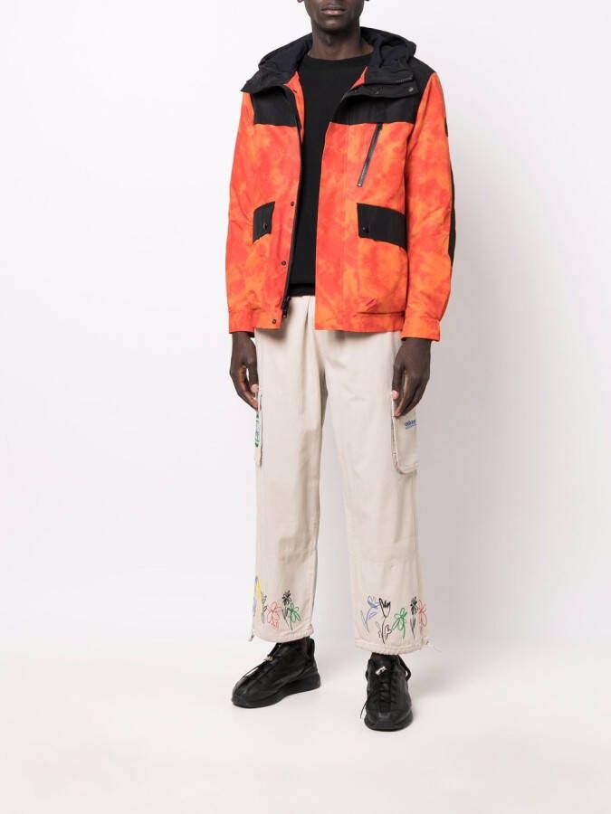 Woolrich Trek tie dye-print jack Oranje