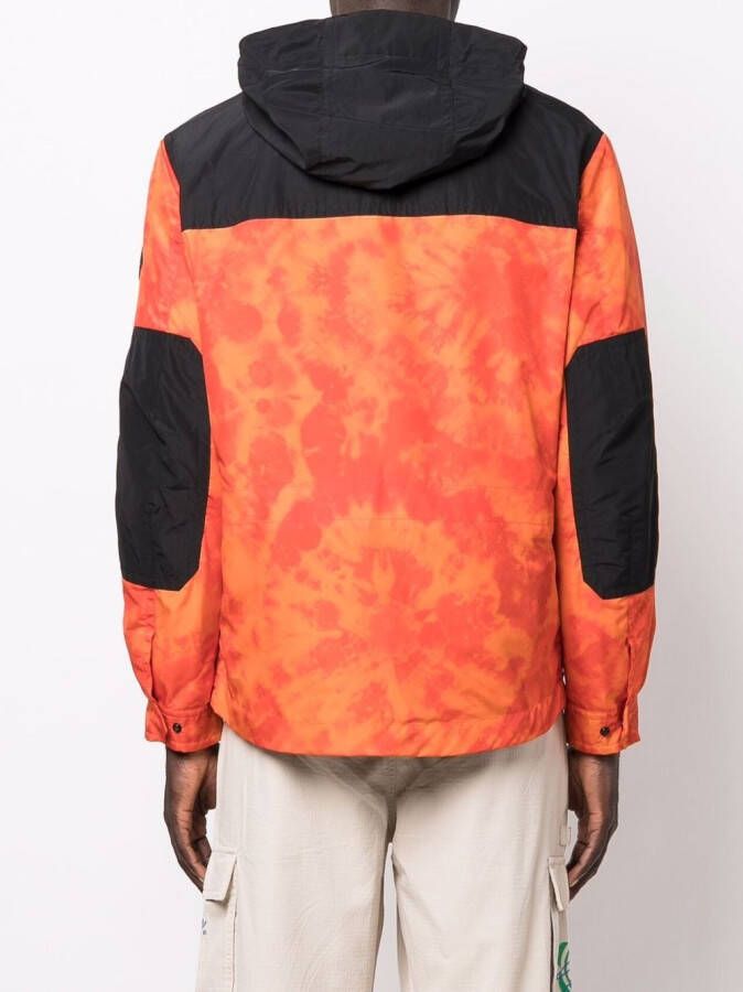 Woolrich Trek tie dye-print jack Oranje