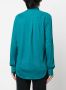 Xacus Blouse met gewelfde afwerking Blauw - Thumbnail 4