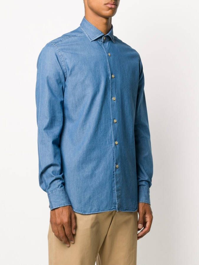 Xacus Denim overhemd Blauw