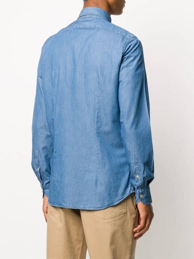Xacus Denim overhemd Blauw