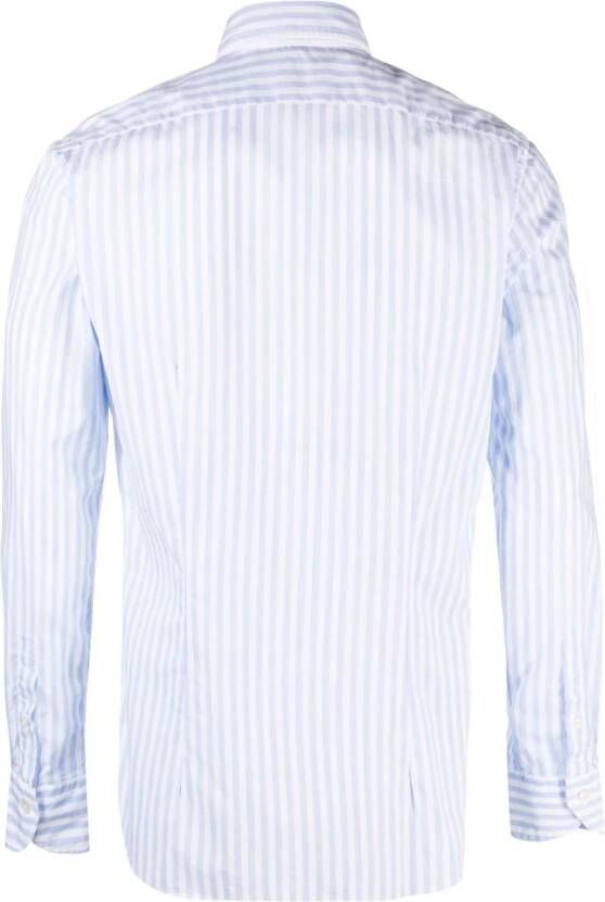 Xacus Gestreept overhemd Blauw