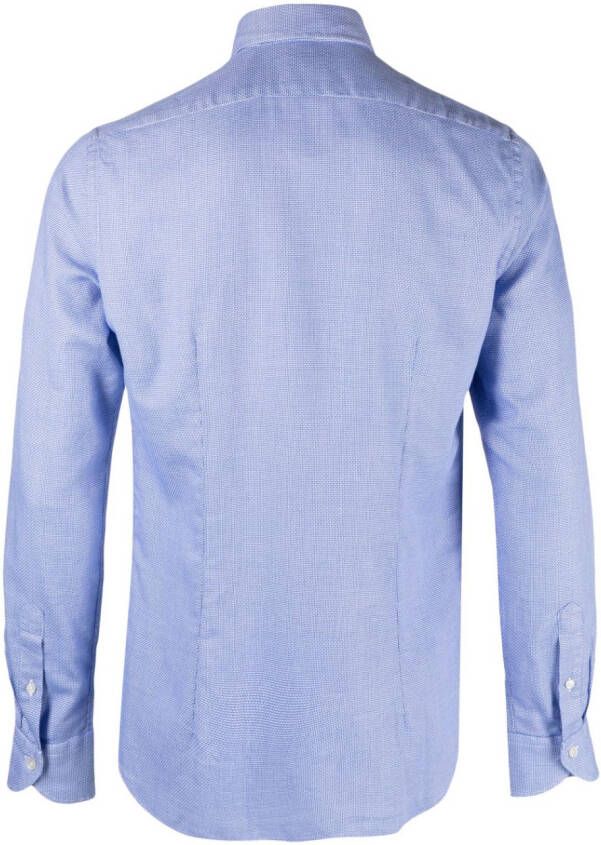 Xacus Katoenen overhemd Blauw