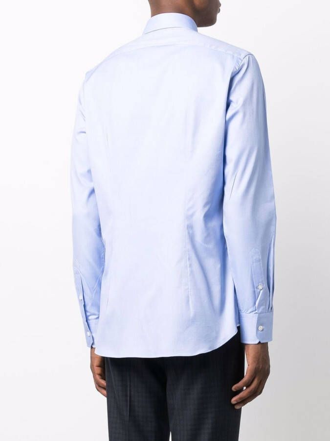 Xacus Katoenen overhemd Blauw