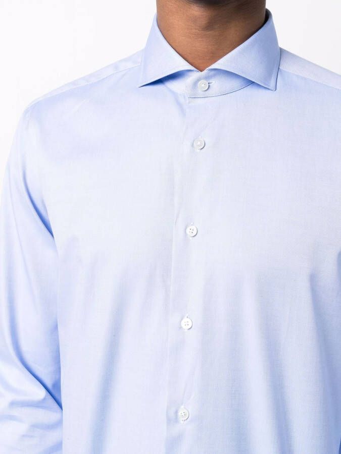 Xacus Katoenen overhemd Blauw