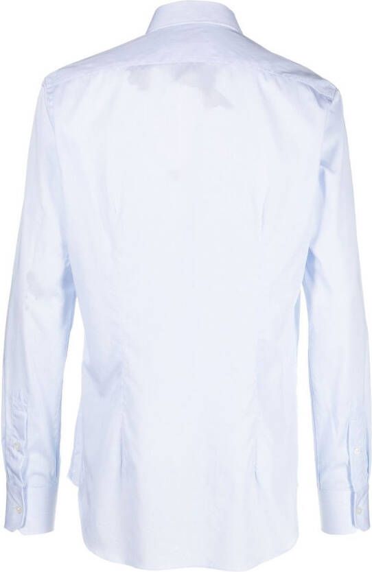 Xacus Overhemd met lange mouwen Blauw