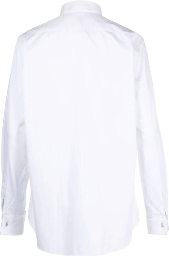Xacus Overhemd met wingtip kraag Wit