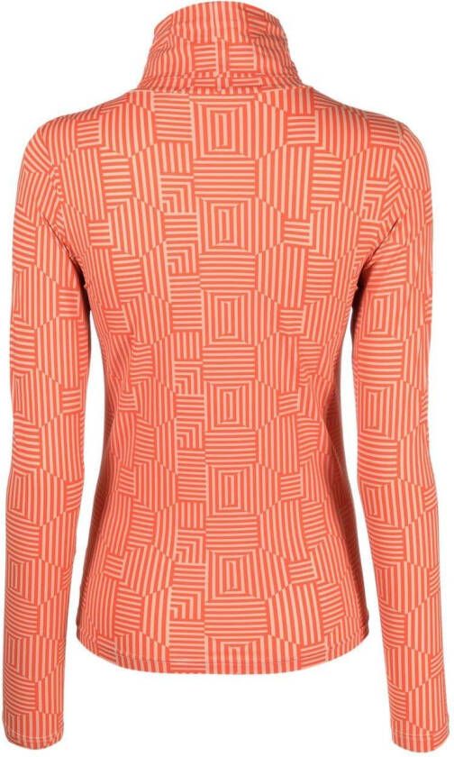 Xacus Top met print Rood