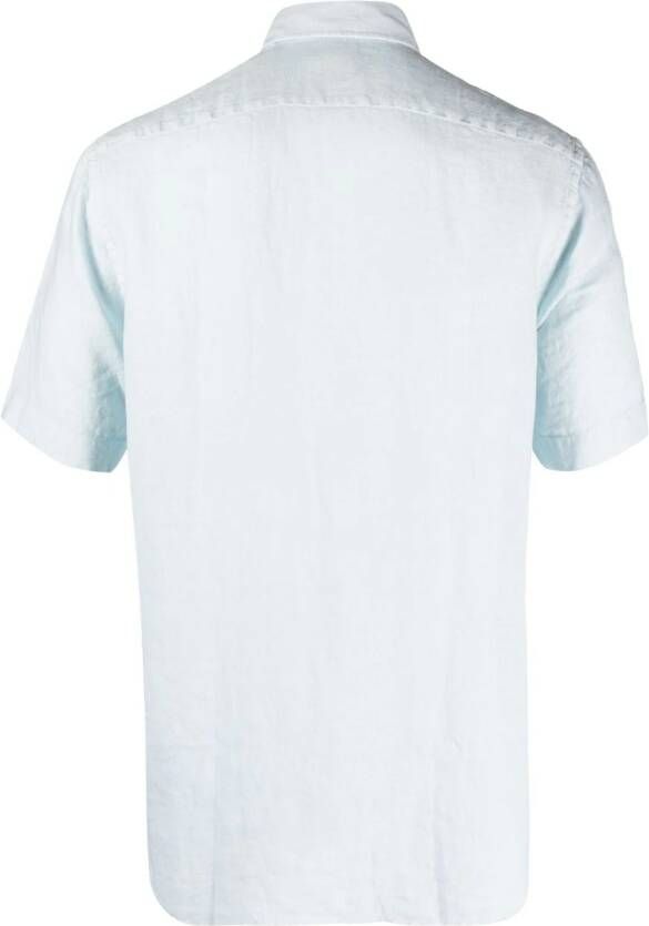 Xacus Linnen overhemd Blauw