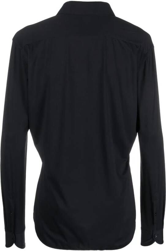 Xacus Overhemd met gespreide kraag Blauw