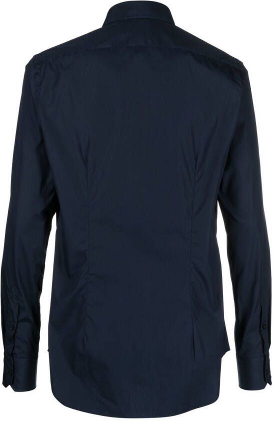 Xacus Getailleerd overhemd Blauw