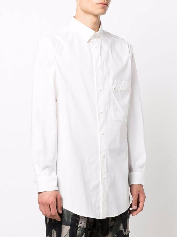 Y-3 Button-up overhemd Wit